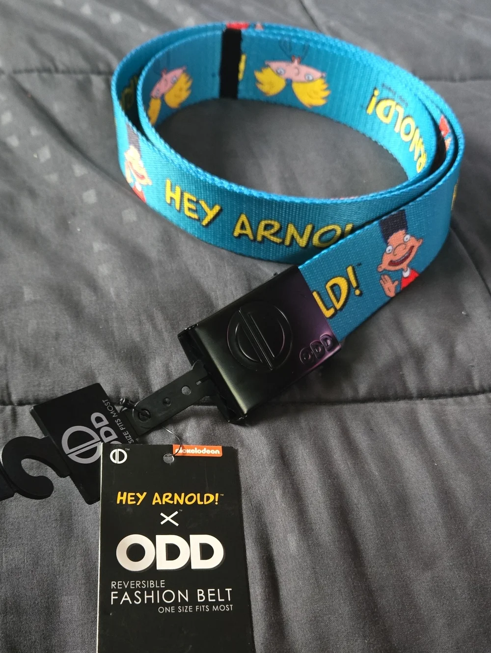 ODD x Hey Arnold! Blue Reversible Fashion Belt